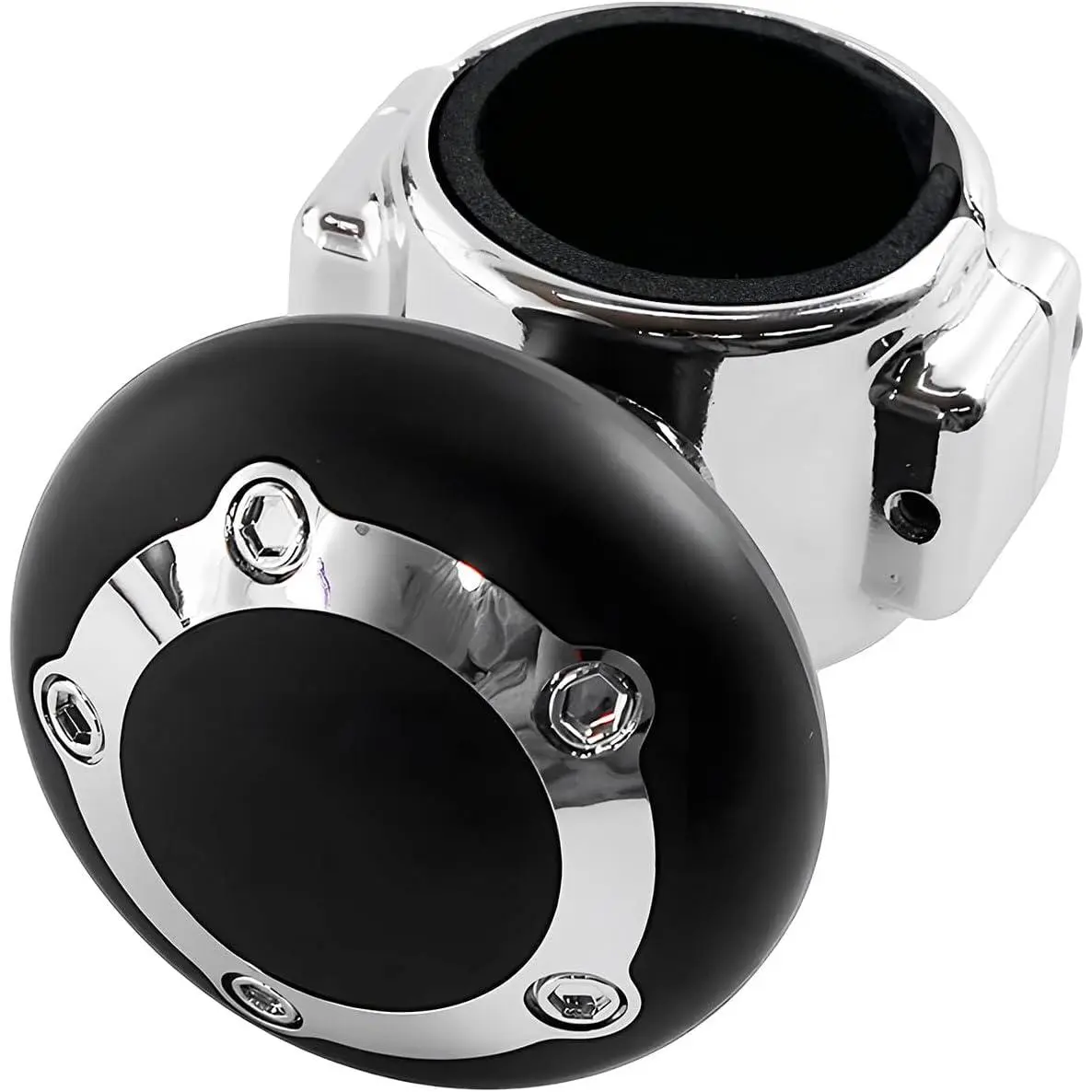 Steering Wheel Knob Spinner,  Power Handle Spinners Ball for Effortless Spinning,  Steering Wheel  Knob for  Semi Tractor Boat,  Accessories (with Hole)