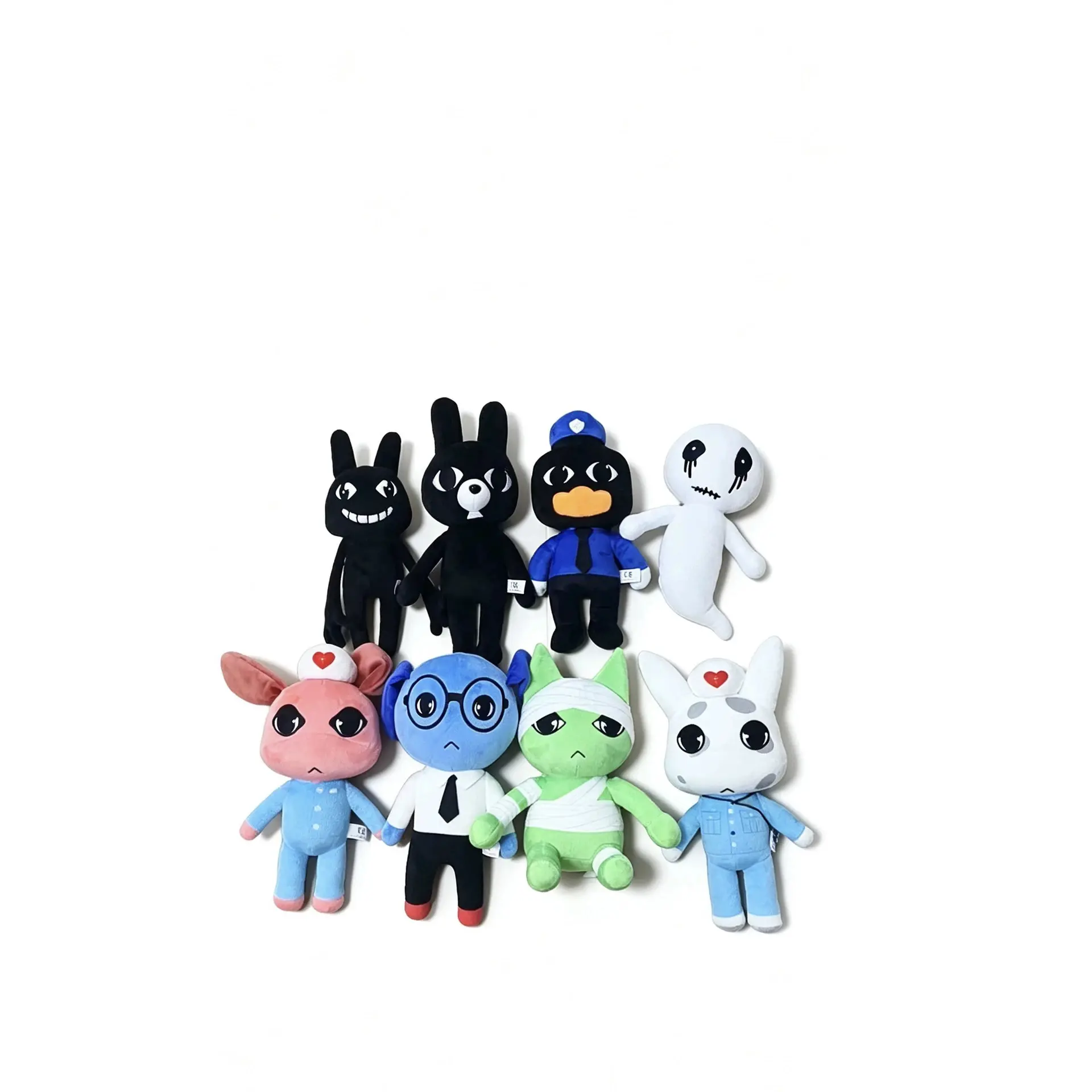 Animal Hospital Plush Toy Set Doctor Role Play Game Stuffed Dolls Kids Pretend Play Soft Animal Plush Figure Children Educational Gift