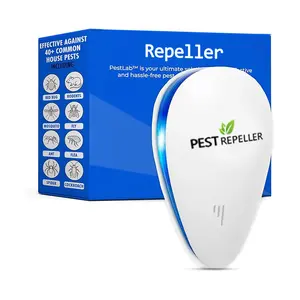 Ultrasonic Mosquito Repeller – Indoor Plug-In Electronic Pest Deterrent for Mosquitoes, Mice, Rodents, Rats, Roaches, Ants, Spiders & Bed Bugs – Physical Non-Chemical Pest Defender  – 4 Pack