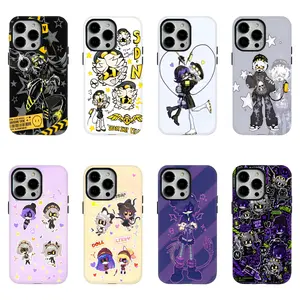 Murder Drones Sticker Collage Phone Case for iPhone 17 16 15 14 13 12 11 Pro Max N Uzi V Y2K Cyber Robot Shockproof Industrial Gothic Robot AestheticCover