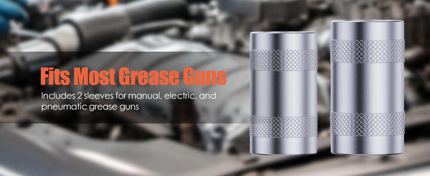 THE WELL KEPT 90 Degree Grease Gun Coupler Adapter - Right Angle Grease Gun Fittings for Tight Spaces, High-Pressure Grease Gun Nozzle Tip – 3-Jaw Spring-Lock for Standard Grease Fittings