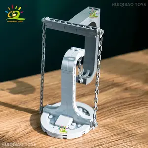 HUIQIBAO MOC Tensegrity Sculptures Anti-Gravity Building Blocks Creator Novel Physics Balance DIY Bricks Toys for Children Gift