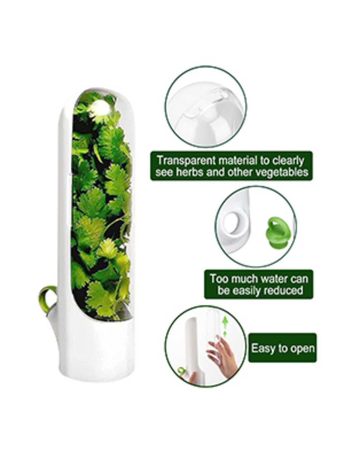 Arthink Kitchen Accessories Vegetable Fresh Keeping Bottle ABS Grade Transparent Airtight Leak Proof Stackable Herb Storage Container for Easy Viewing Preservation Function TikTokShopBlackFriday