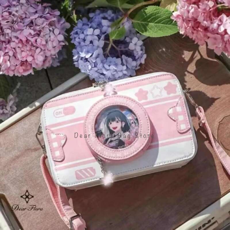 New Design Small Camera Ita Bag Fashionable Cute Girl Transparent DIY Cosplay Shoulder Bags Street Trend Messenger Crossbody Bag New Design Small Camera Ita Bag Fashionable Cute Girl Transparent DIY Cosplay Shoulder Bags Street Trend Messenger Crossbody Bag