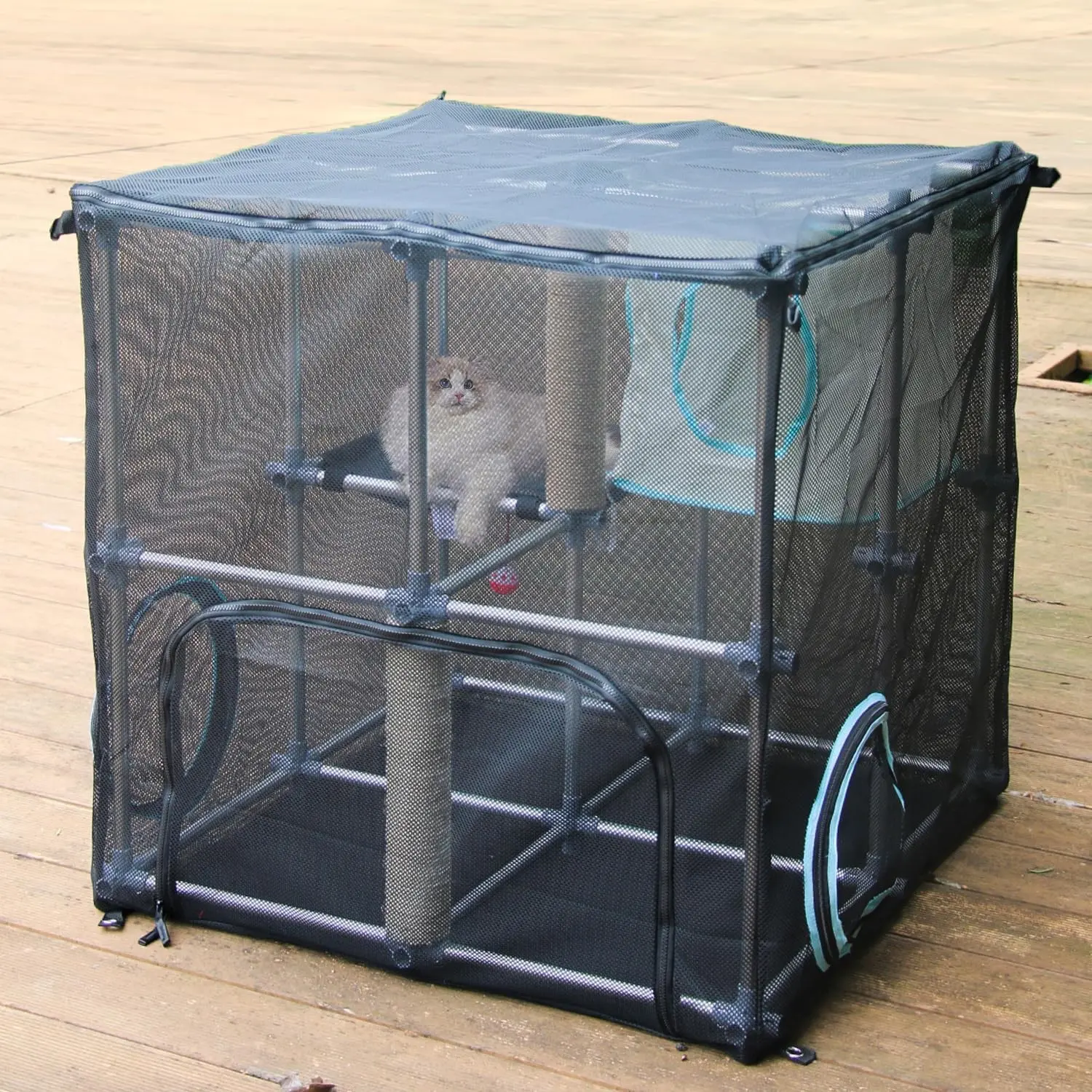 Catio Outdoor Cat Enclosure,Compact Kit for Outdoor and Indoor(Compact Kit)