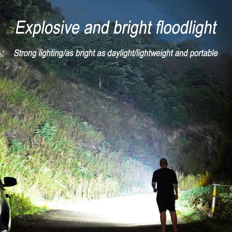 Magnetic LED Work Light, 1 Box Portable Outdoor Lighting Flashlight, Strong Light Charging Flashlight, Mini Long Beam Work Light, Super Bright Light for Car Repair & Outdoor