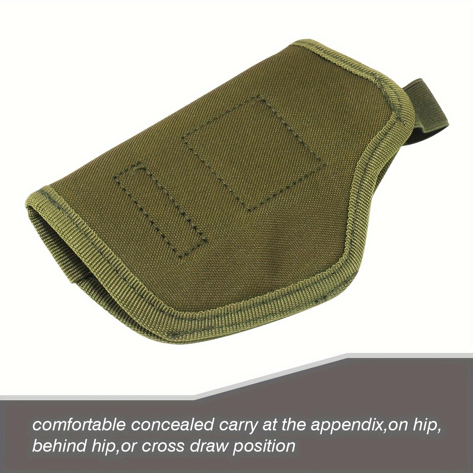 2-Pack Unisex Nylon Holsters, Classic Style IWB/OWB 9mm Holsters with Snap Snap Fits Glock 19, 17, 23, 26, 27, 42, 43, S&W M&P, Sig Sauer and More - 380 Holster