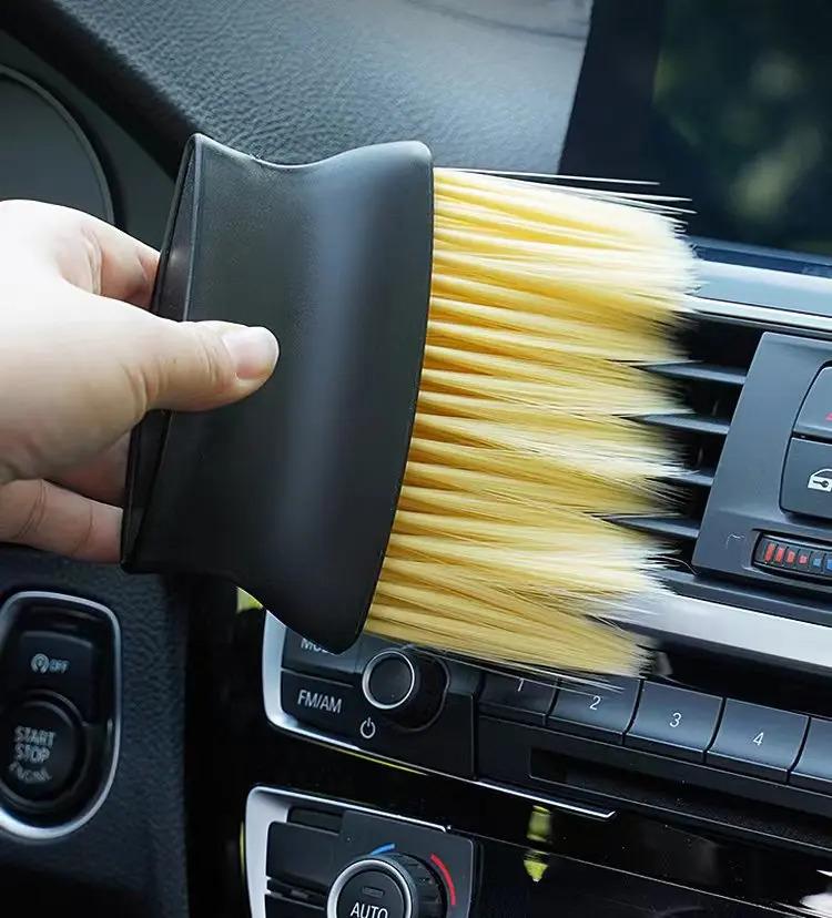 Car Interior Sweeping Dust Soft Brush Car Wash Tool Artifact Car Interior Gap Dust Brush Air Outlet Cleaning Brush