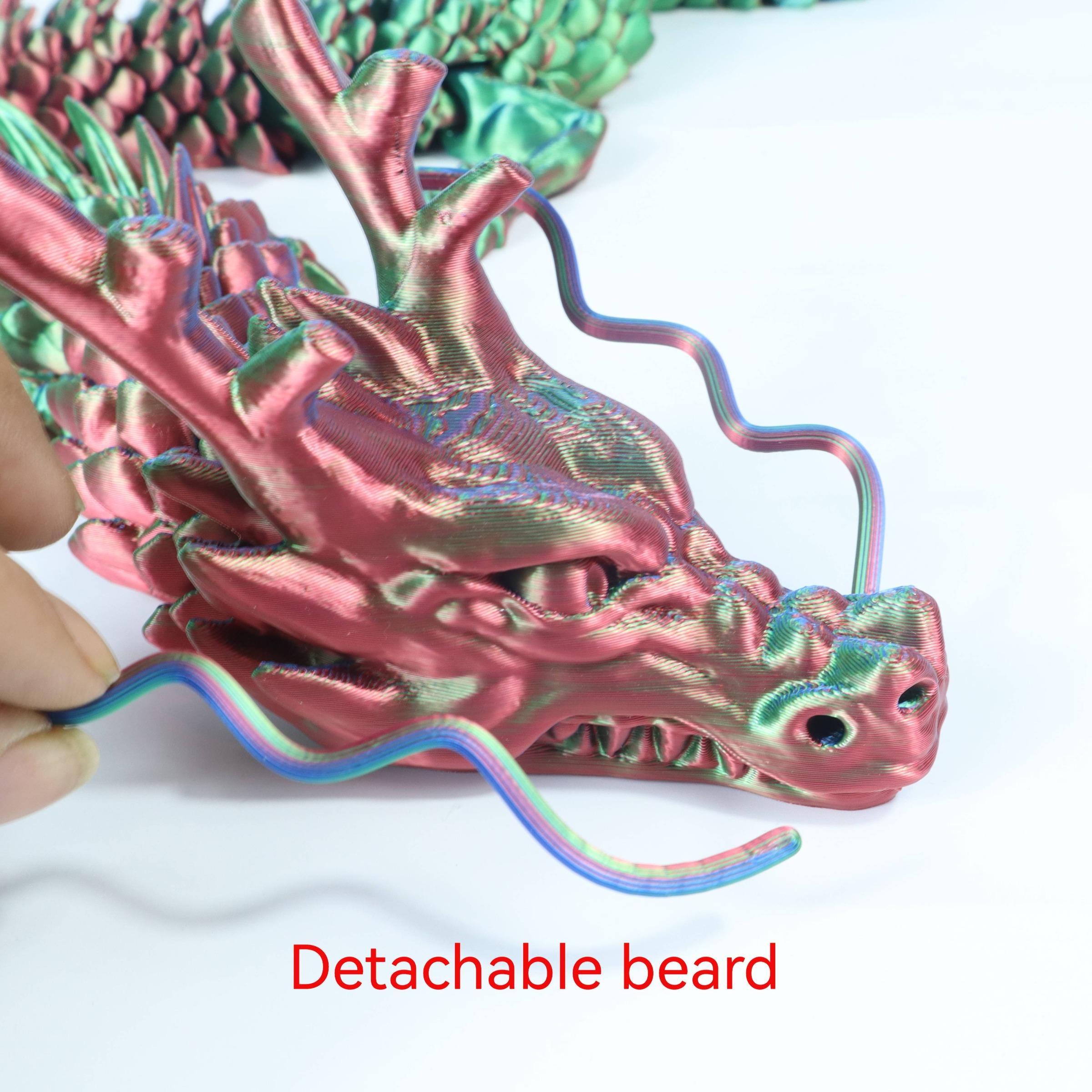 3D Printed Dragon Model, 1 Count Colorful Desktop Decoration, Home Decor Ornament, Perfect Holiday Gift, Office Desktop Ornament, Collectible Room Decor