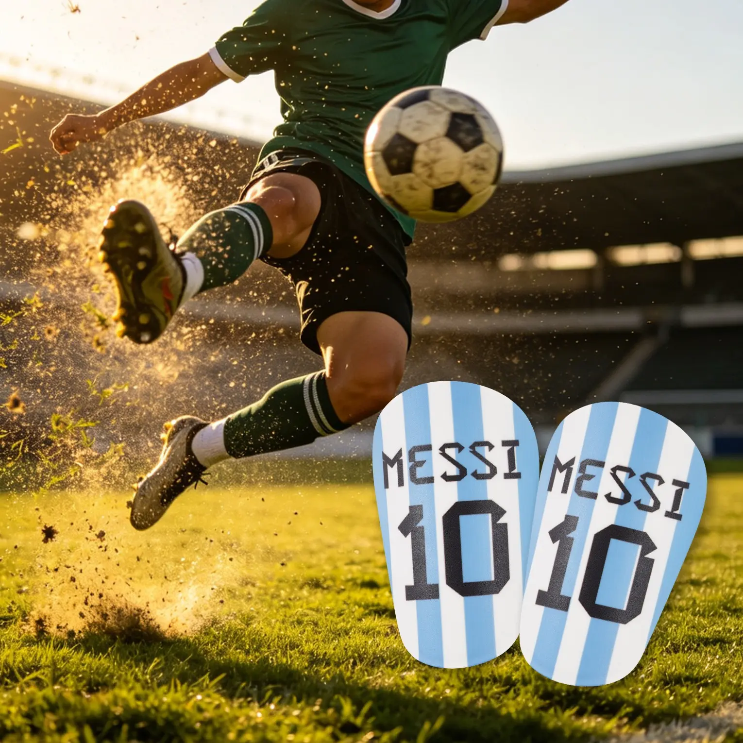 1 Pair Soccer Shin Guards, Durable Portable Football Protector, Comfortable Sports Gear, Ideal for Soccer, Basketball, Baseball