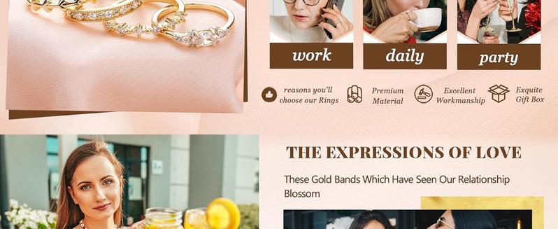 Florideco Stackable Gold Rings 2024 Fashion Accessories for Women Non Tarnish Thin 14K Gold Plated Thumb Rings Dainty Cubic Zirconia Promise Wedding Bands Engagement Stacking Rings Sizes 5-10