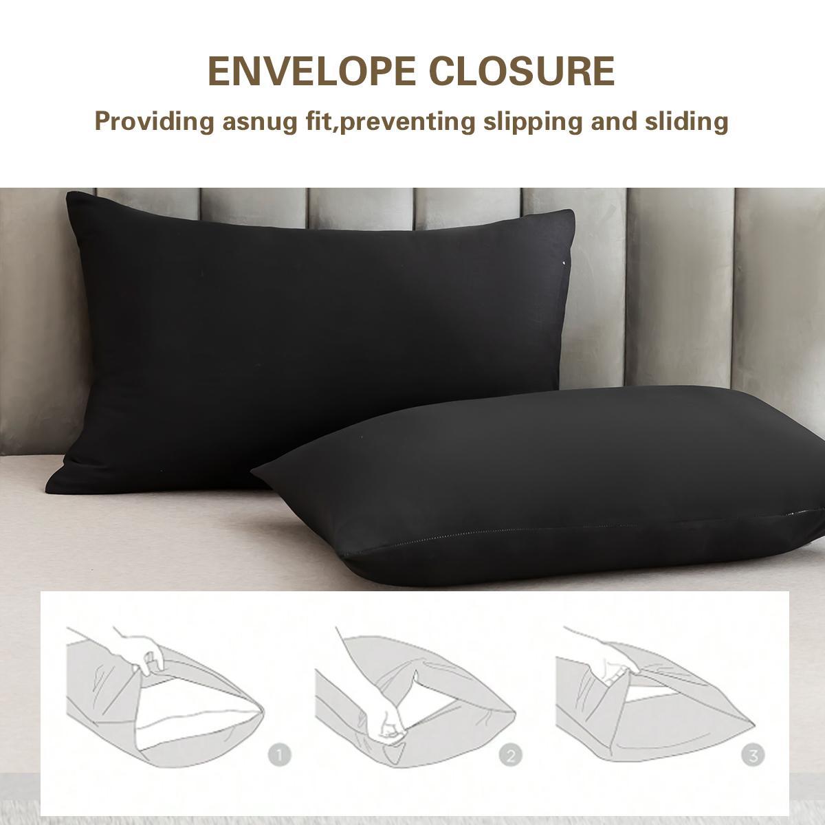 Solid Color Fitted Sheet Set, 2/3 Counts/set Including 1 Count Fitted Sheet & 1/2 Counts Pillowcase, Soft Comfortable Bedding Set for Home Bedroom