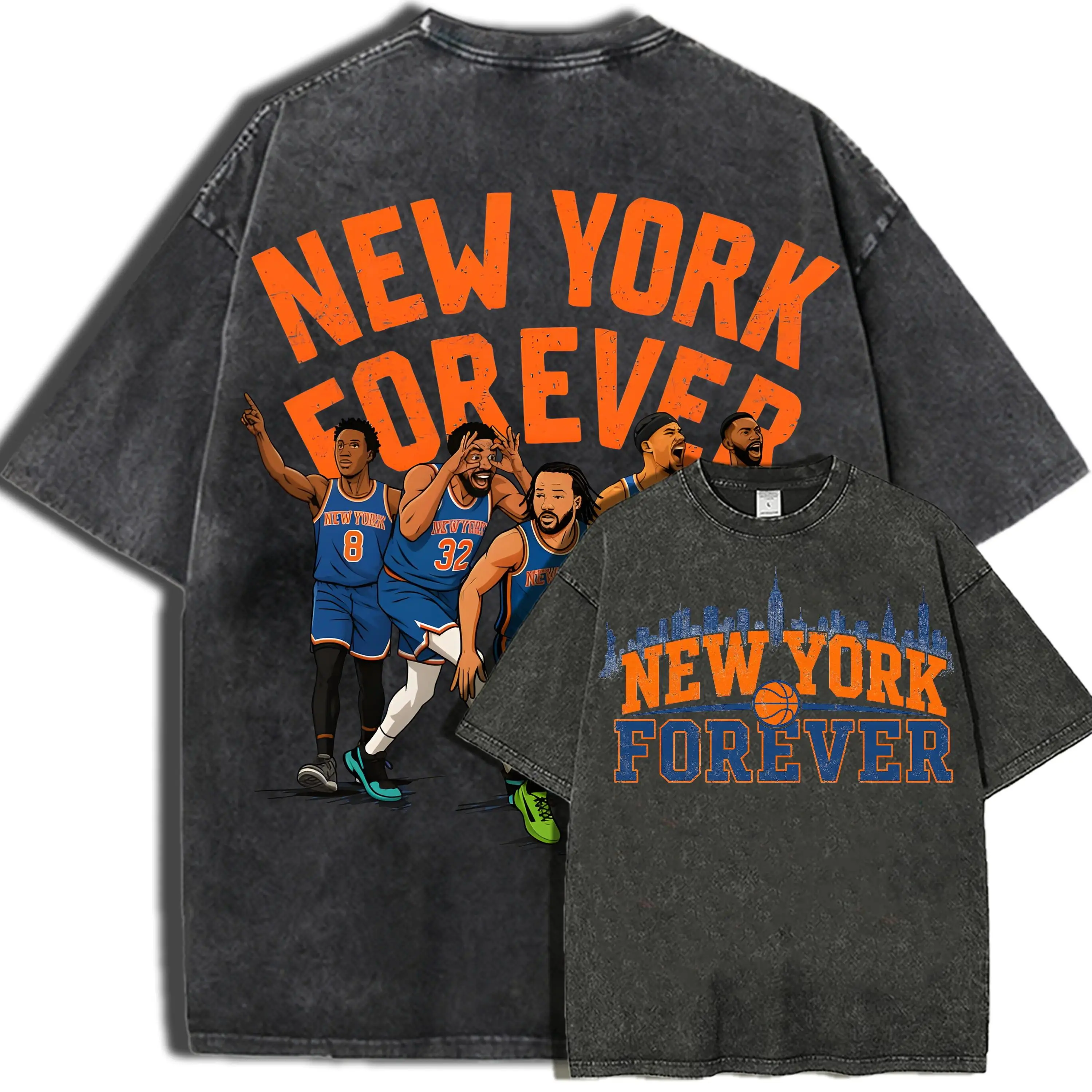 Let's Go Knicks Basketball T-shirt – Game Day Shirt washed vest Washed T-shirt summervibes️