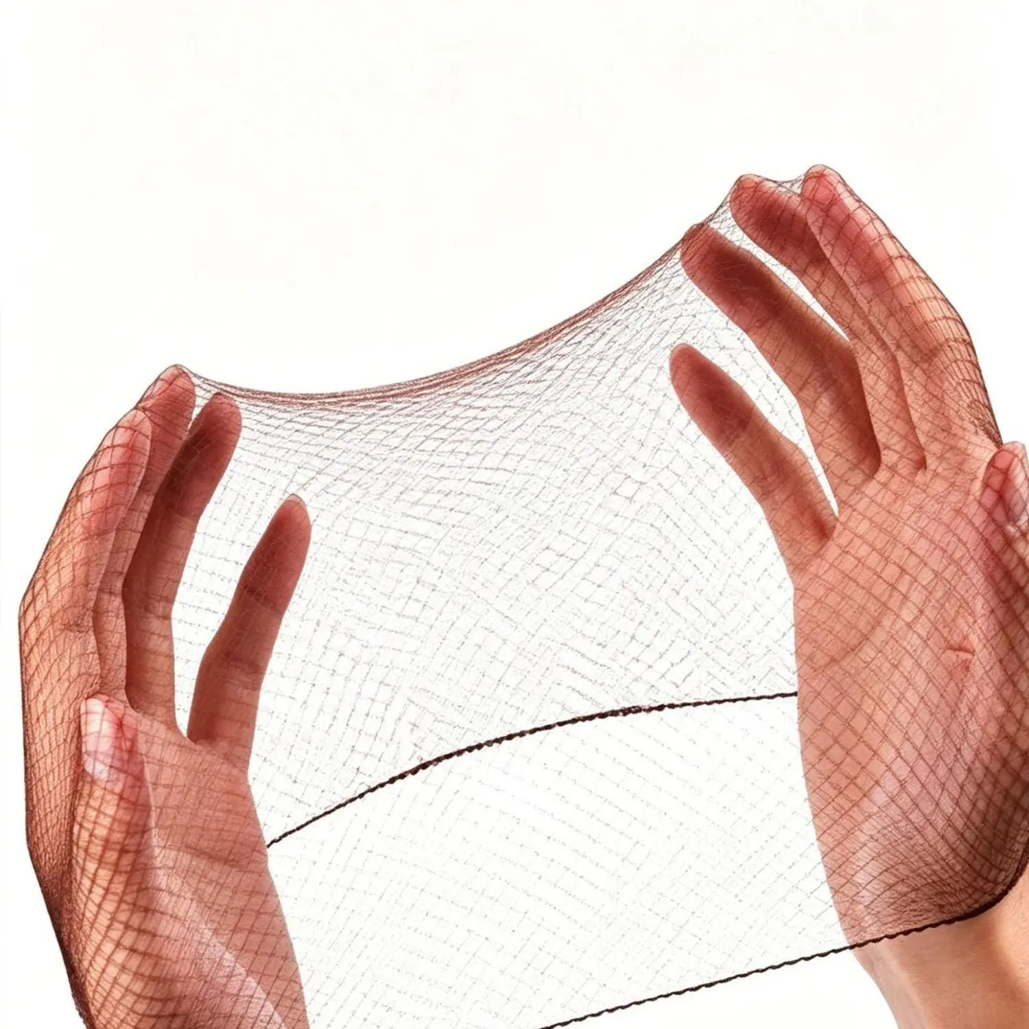 100pcs 22 Inch High Elastic Invisible Hair Nets, Stretchy Fine Mesh, Breathable, Durable, for Food Service, Ballet, Kids, Nurses, Dancers