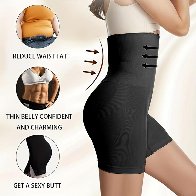 High Waisted Tummy Control Shapewear for Women, 1 Count Solid Color Breathable Butt Lifting Shorts, Sports Women Wear for Aerobics, Running, Yoga and Pilates, Corset Waist Shaper