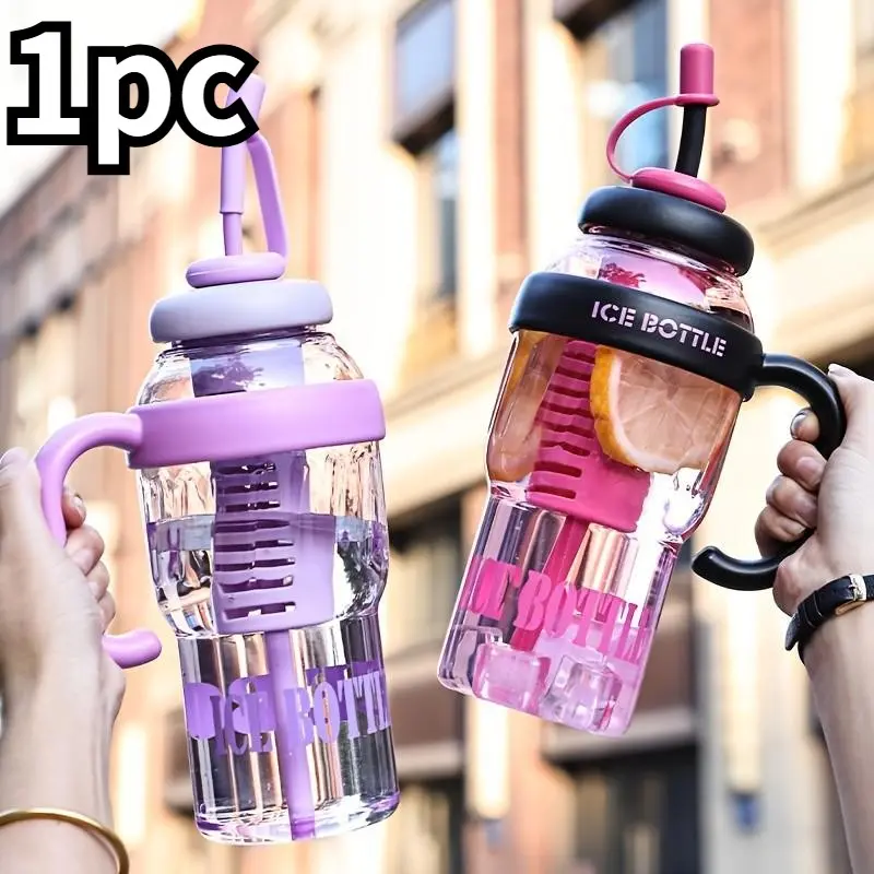 1300ML Large Capacity Ppsu Water Bottle, Handle Straw Sports Flask, Portable Tea Pot, Fitness Camping Commute Home Office Drinking Cup