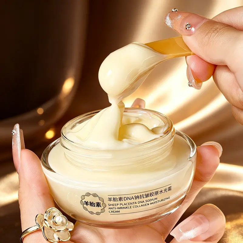 Korean skincare cream, packed with placenta extract, collagen, DNA, niacinamide, and centella asiatica, lifts and firms, tackles wrinkles and fine lines, and is a Moisturizing Firming moisturizing cream for all skin types