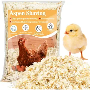 31OZ Odor Control Aspen Shavings Animal Bedding, Chicken Coop Bedding Supplies for Chicken House Winterizing & Nesting, Suitable for Guinea Pig Rabbit Chinchilla Bird Gerbil Small Pets