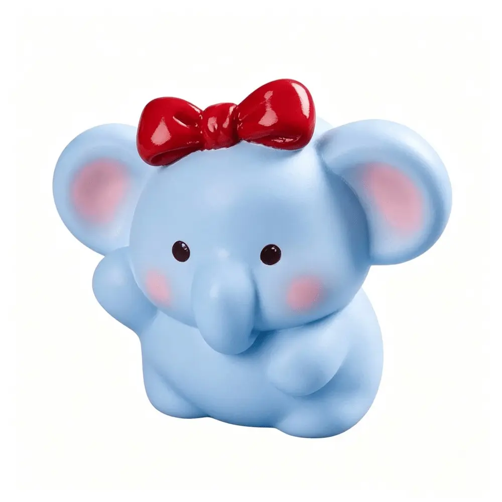Mini Cute Blue Elephant Resin Statue Ornament, Car Dashboard Decor, Bedroom Living Room Office Desk Decoration, Perfect Gift for Girls
