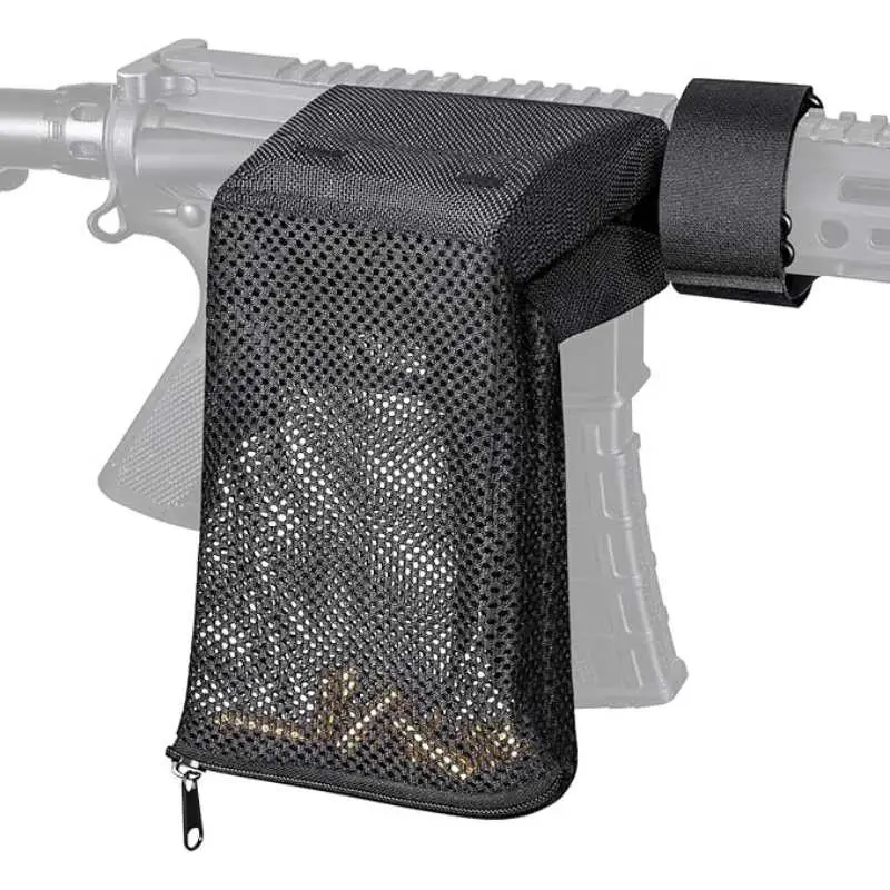Adjustable Brass Shell Catcher Net Bag, Heat-Resistant Mesh Target Shooting Shell Catcher Bag, Bottom with Quick Release Zipper