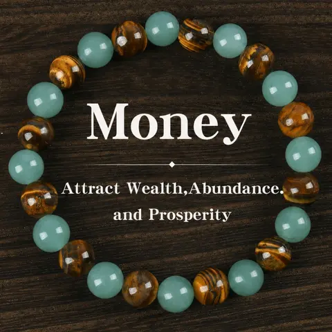 Attract Wealth Bracelet Jewelry with Glass Design, Blue Handwoven Friendship Style, Symbolizes Luck and Protection, Fashionable Energy Balance Accessory, High Quality Bracelet