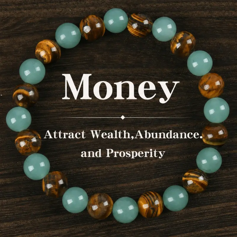 Attract Wealth Bracelet Jewelry with Glass Design, Blue Handwoven Friendship Style, Symbolizes Luck and Protection, Fashionable Energy Balance Accessory, High Quality Bracelet