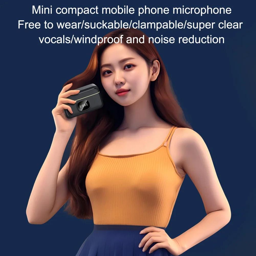 XinMic J6 Wireless Lavalier Lapel Microphone Noise Cancel Live Mini Mic iPad Android Type-C Phone Outdoor recording Interview PC Wooden Puzzle Box Set Anime Kamado Tanjiro Sword Building Kids Inflatable Shark Costume Elegant Garden Goose Statue