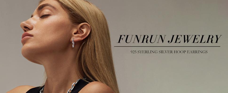 FUNRUN 3 Pairs Silver Round Hoopearings for Women Lightweight Click-Top Hoop Earring Hypoallergenic 10-20MM FUNRUN 3 Pairs Silver Round Hoopearings for Women Lightweight Click-Top Hoop Earring Hypoallergenic 10-20MM