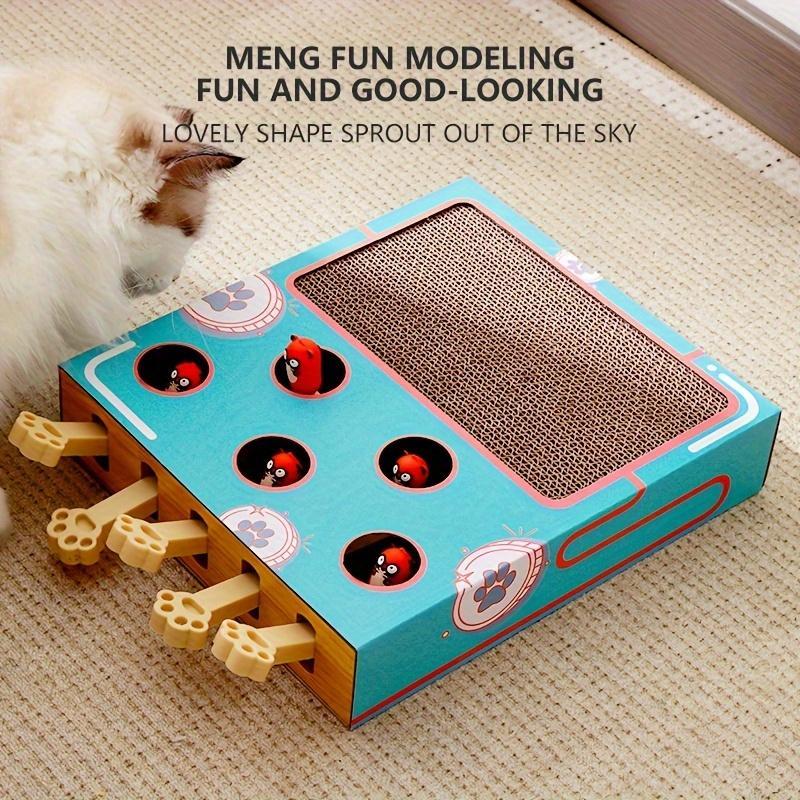 Cat Scratch Board Game, Interactive Corrugated Cardboard Toy, Multi-functional Cat Play & Exercise Accessories, Pet Supplies