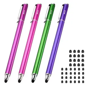 4 Pack Stylus Pen,Stylus Pen for Touchscreen High Precision and Sensitivity for Everyday Writing/Drawing,Universal Stylus Compatible with Touch Screens,4 Colors
