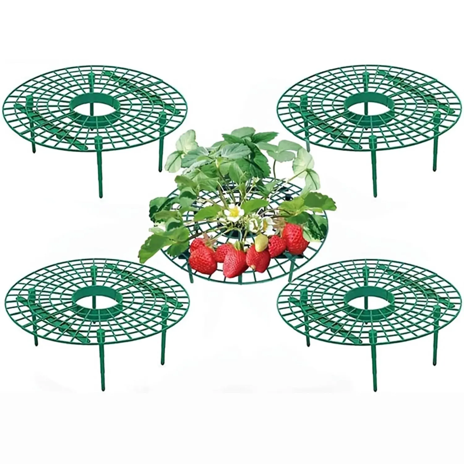 Strawberry Growing Stand, 4 Counts/set Garden Strawberry Stand, Plant Climbing Vine Prop, Home Balcony Garden Stand, Plant Support Stand