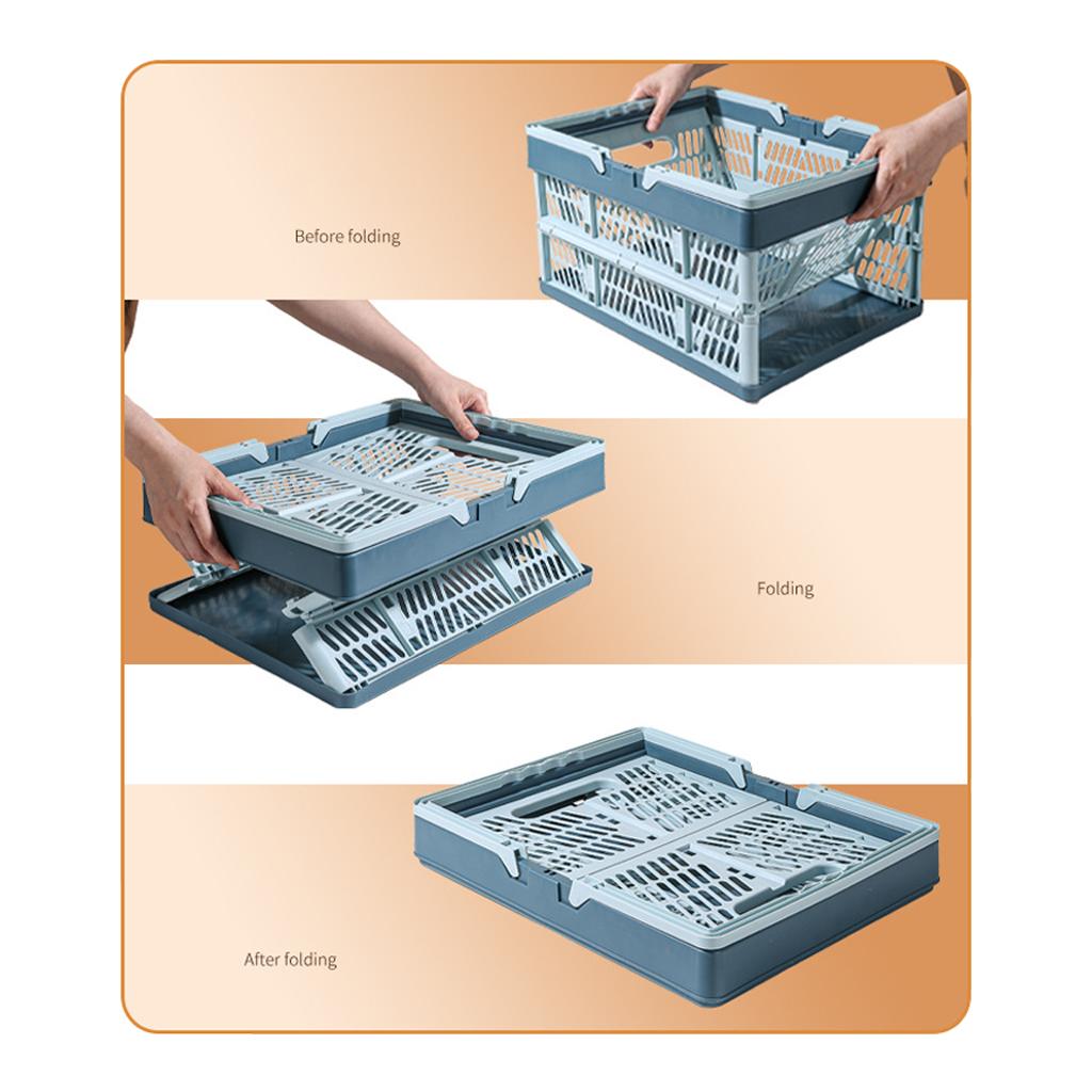Foldable Storage Box, Outdoor Dining Basket, Portable Shopping Basket, Fruit Basket, Snack and Toy Container, Bookshelf Basket, Versatile Multi-Purpose Organizer