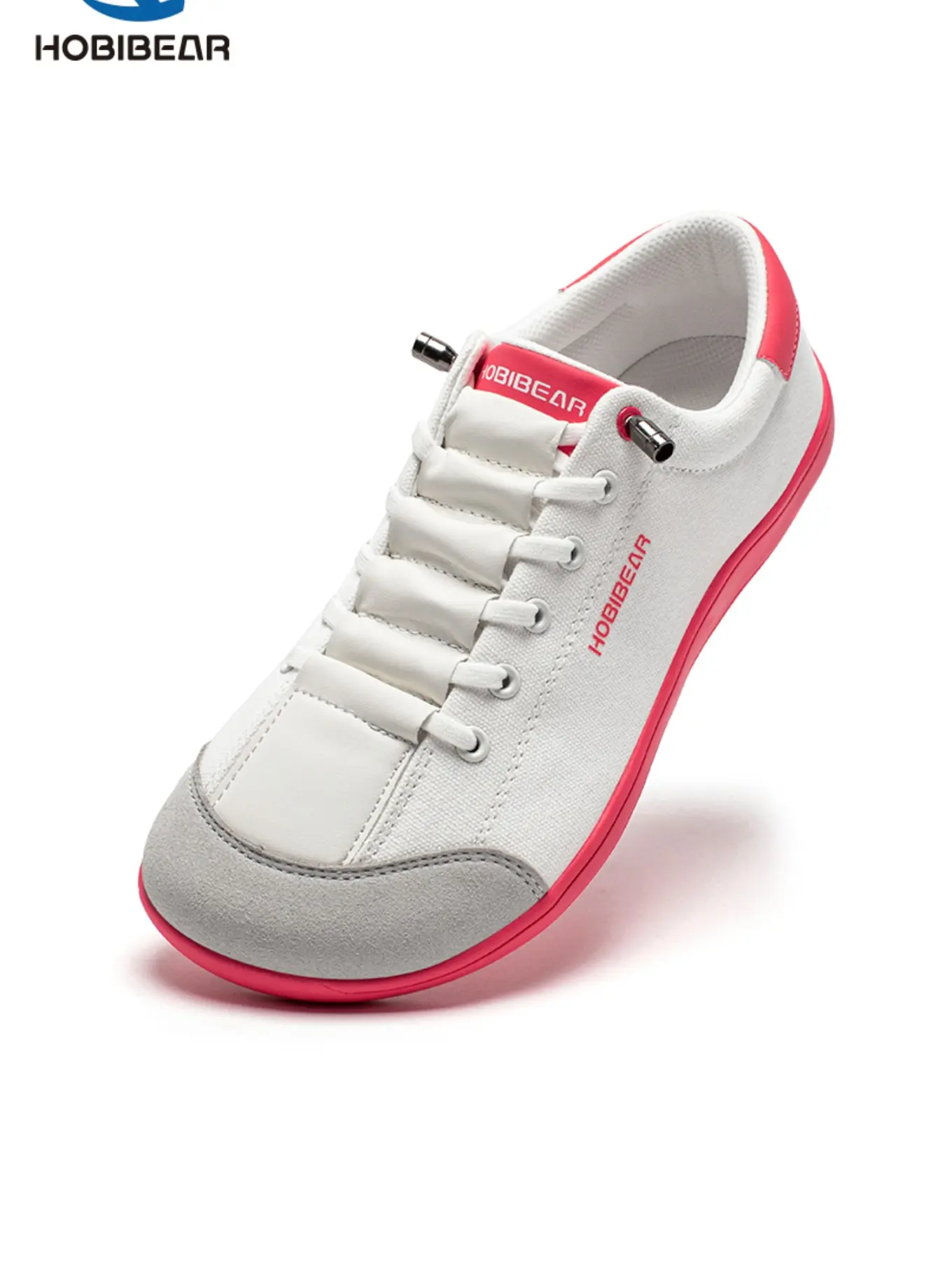 HOBIBEAR Women's Wide Fit Low Top Round Toe Casual Sneakers, Comfortable Textile Upper Walking Running Shoes, Indoor Outdoor All-Season Sport Footwear