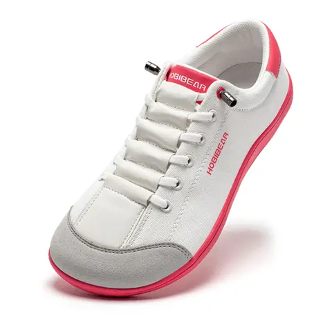 Habby Bear Spring Autumn Women's Wide Toe Sneakers, Casual Low Top PU Leather Shoes, Round Toe Rubber Sole, All Seasons Comfortable Walking Shoes, Sports Shoes