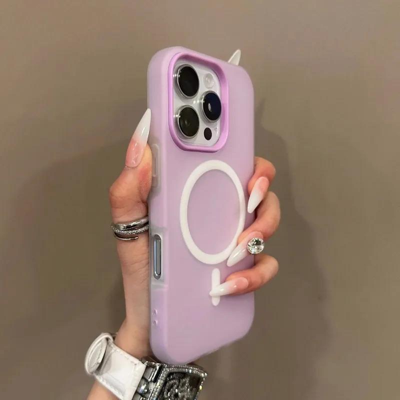 Aesthetic Full-Coverage Protective Shockproof Case for Apple iPhone 17/Air/16/XR/11/12/13/14/15 Plus Pro Max/PLUS Unisex Stylish & Elegant Premium Magnetic Jelly Dual-Layer Phone Case