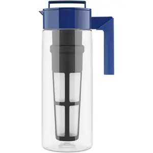 Multifunctional tea set, suitable for loose leaf tea/bagged tea, can be used for both hot and cold beverages, BPA-free, dishwasher safe - with airtight lid
