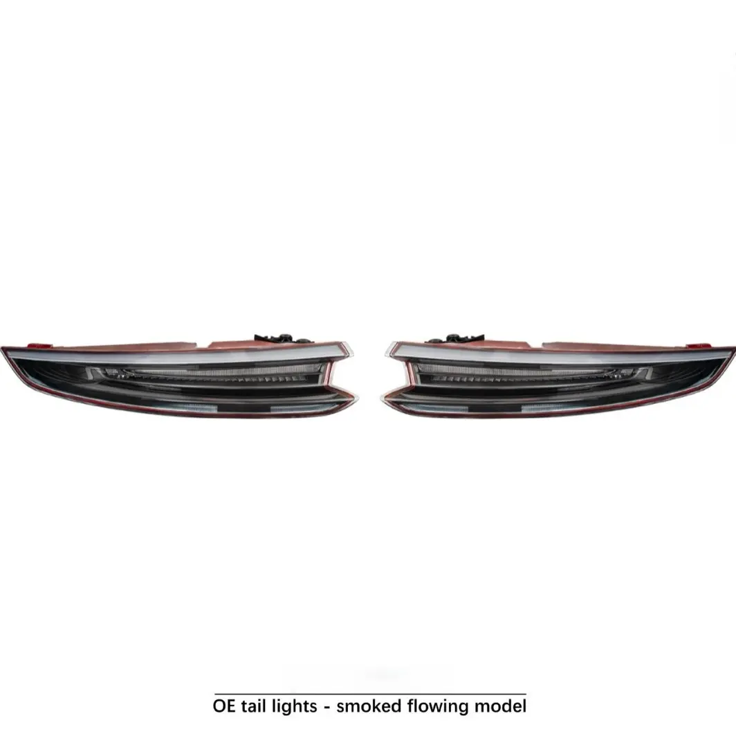 OE Vehicle-Specific Fit LED Tail Lights for 2017-2019 Porsche 911 991.2, Smoked Look Tail Lighting with Sequential Turn Signals (Left+Right)