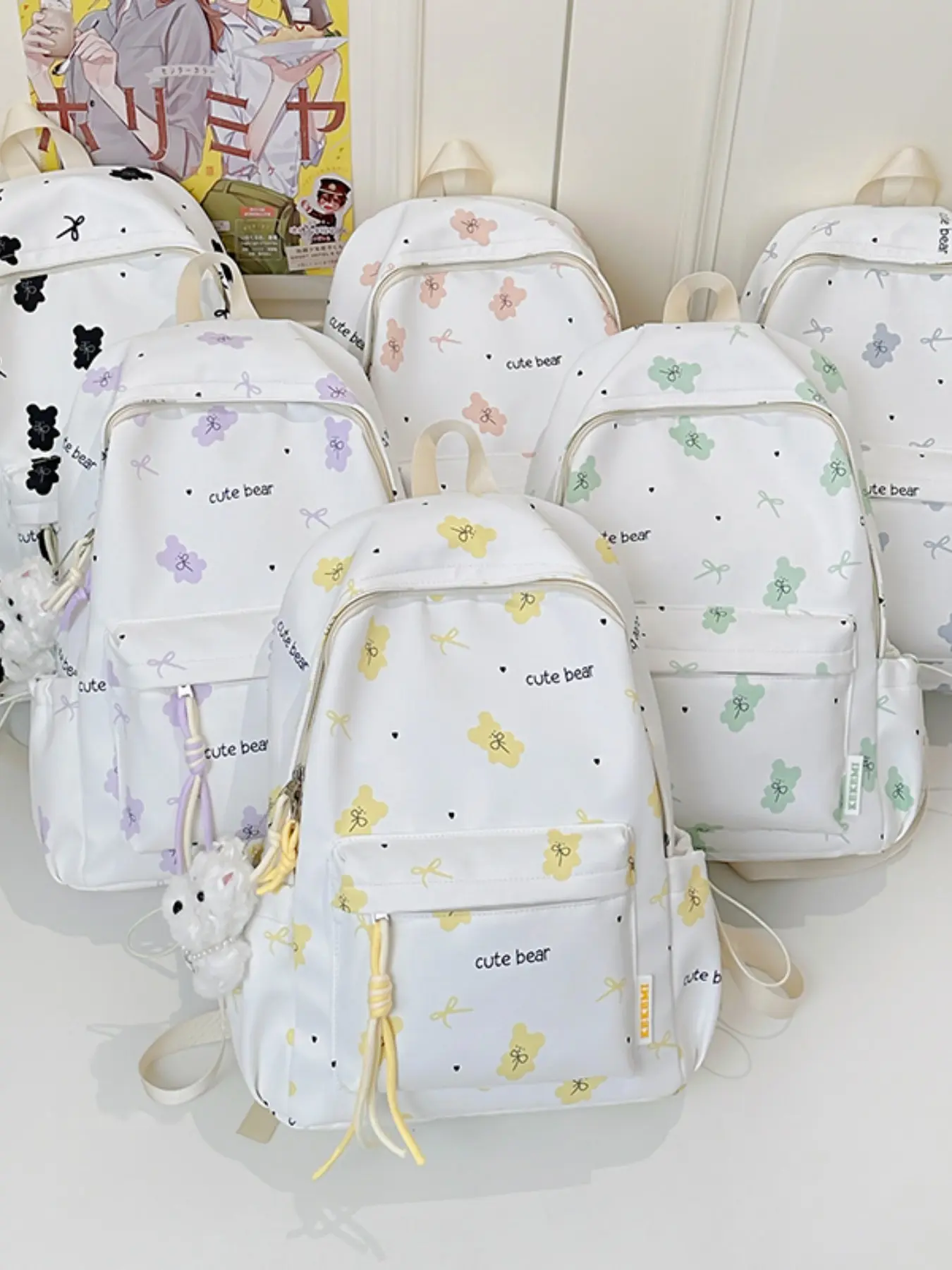 New Trendy Floral Backpack 2026, Cute Large Capacity Shoulder Bag for University Students, Sweet and Lightweight Travel Backpack, Casual Backpack