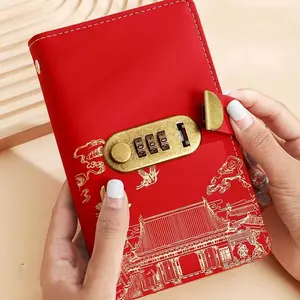 Large Capacity 100 Pages 3-Ring Binder Cash and Photo Storage Book with Password Lock - Heavy Duty Plastic Cover, Suitable for Money, Stamps, Photo Album Organization Binding System - Office Use, Financial Record Notebook Cash Stuffing Binder