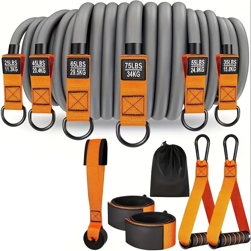 Multi-Functional Resistance Training Set, 300 Lbs Elastic Pull Rope, Chest Expander Workout Equipment, Fitness Gear for Home Gym