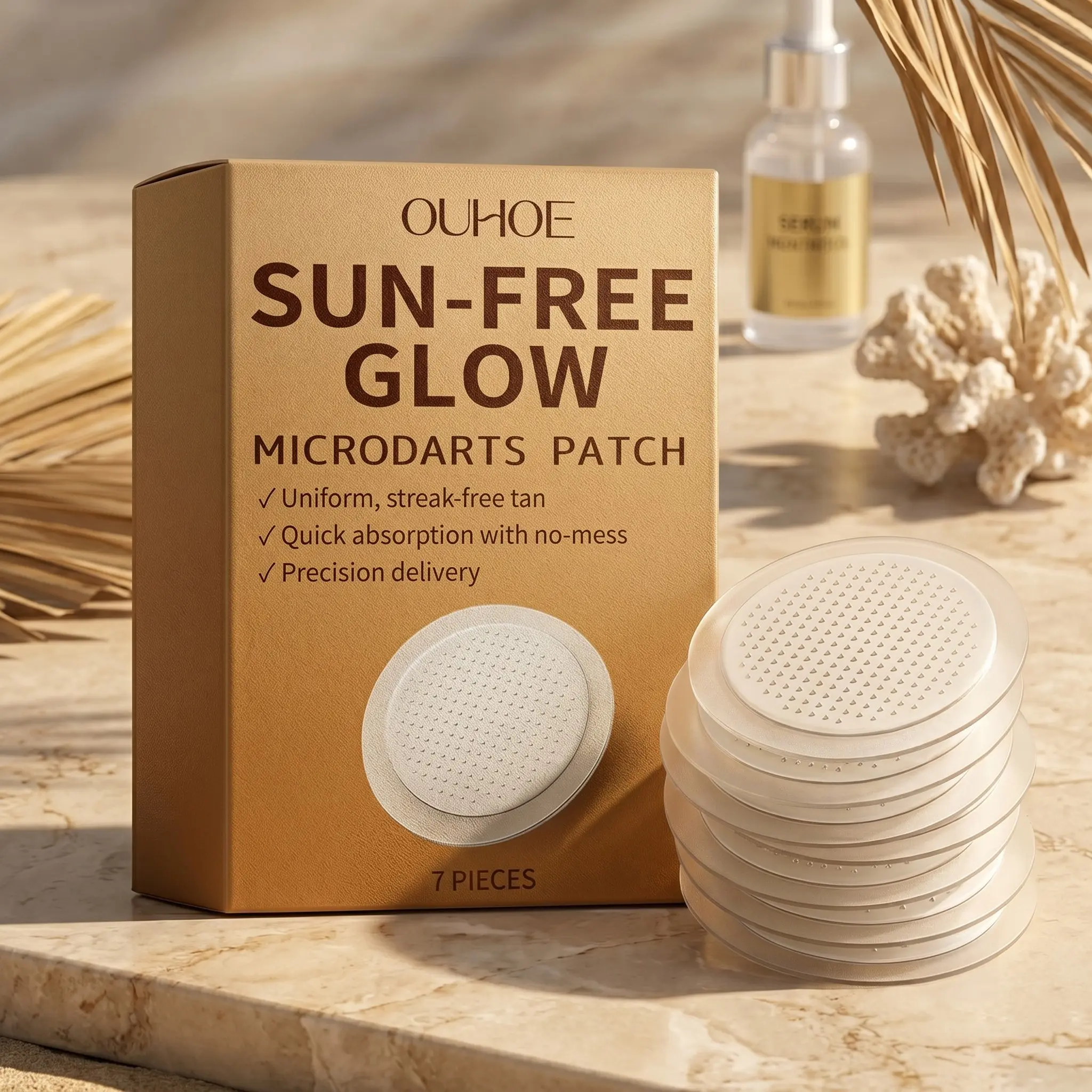 Summer Outdoor Tan Stickers, Natural Bronzed Glow, Daily Use Beach Sun Exposure Aid, Enhance Your Skin Tone Naturally, Natural Self Tanner, Self Tan