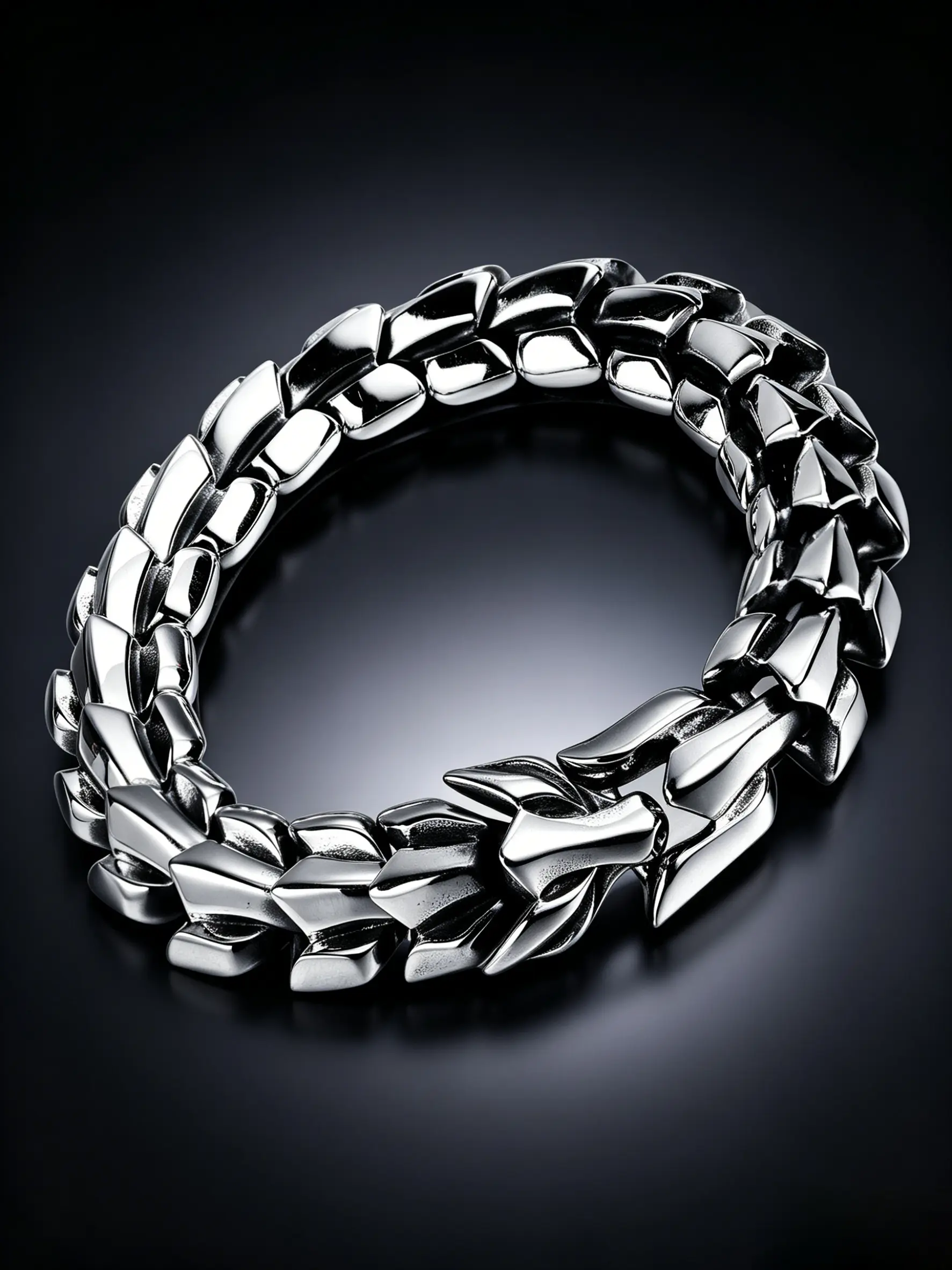 Steel Dragon Scale Chain Bracelet Two Color Wide Curb Link Wrist Chain Unisex Noble Elegant Fashion Pretty Stackable Jewelry Suitable For Daily Life Party Matching Valentine Christmas Birthday Gift