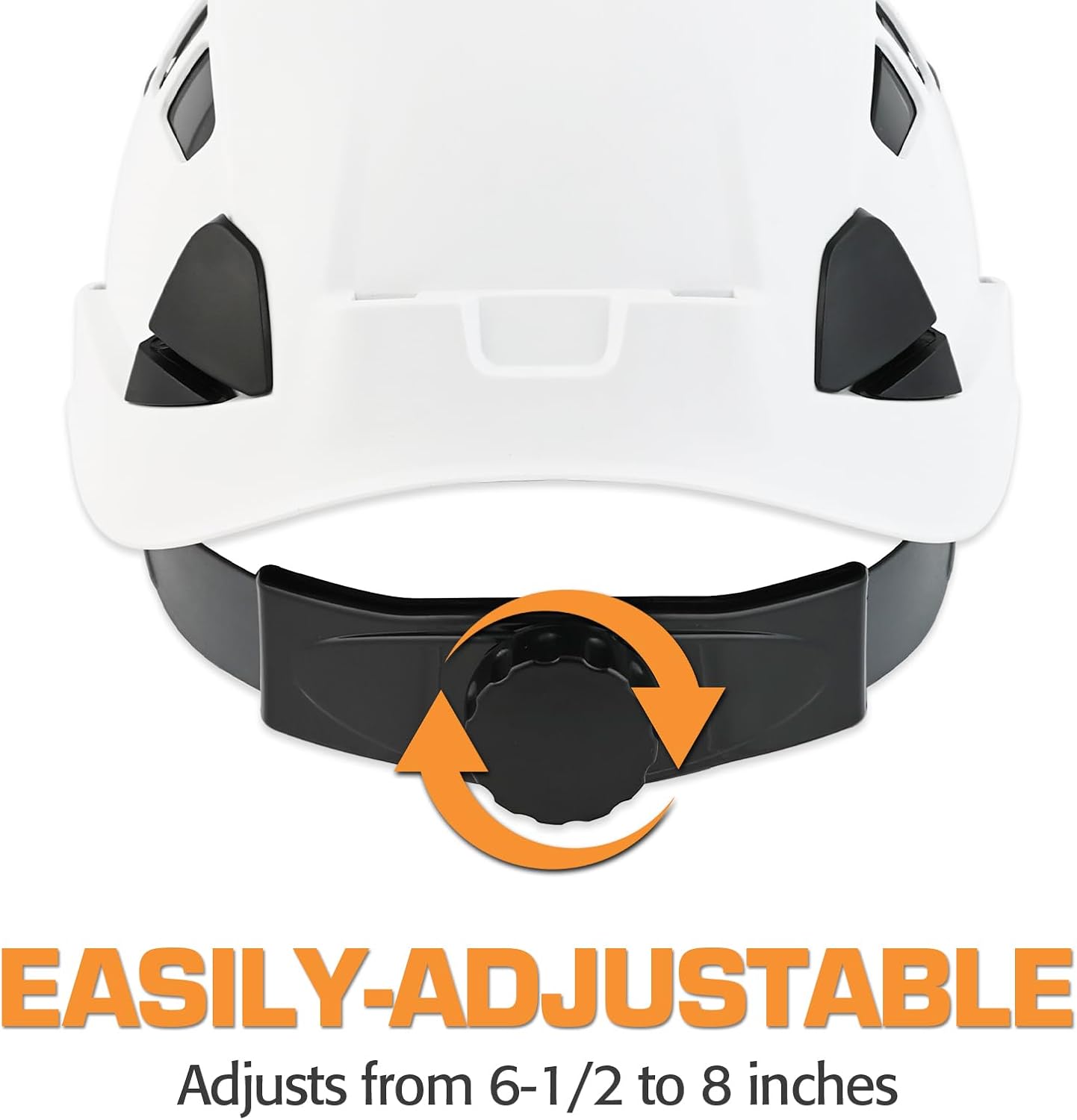 Hard Hat, Vented Safety Hardhats, Cascos De Construccion, 6-Point Suspension Adjustable Forestry Arborist Work Helmet for Men Women, Construction Climbing Protective Headgear