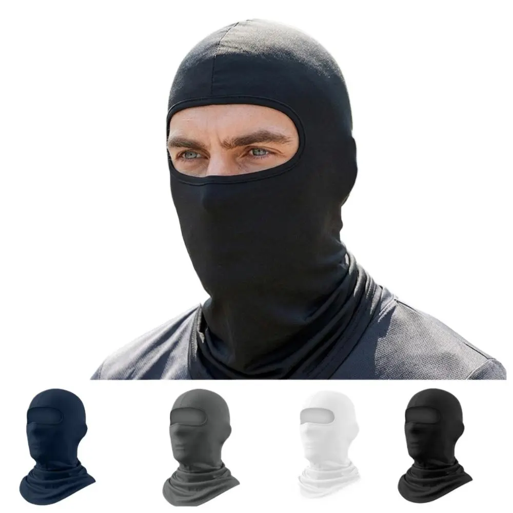 2-Pack Thin Synthetic Balaclava Ski Masks for Outdoor Sports, Unisex 1-Size Breathable Helmet Liner with UV & Wind Protection, Face Coverings, One Size