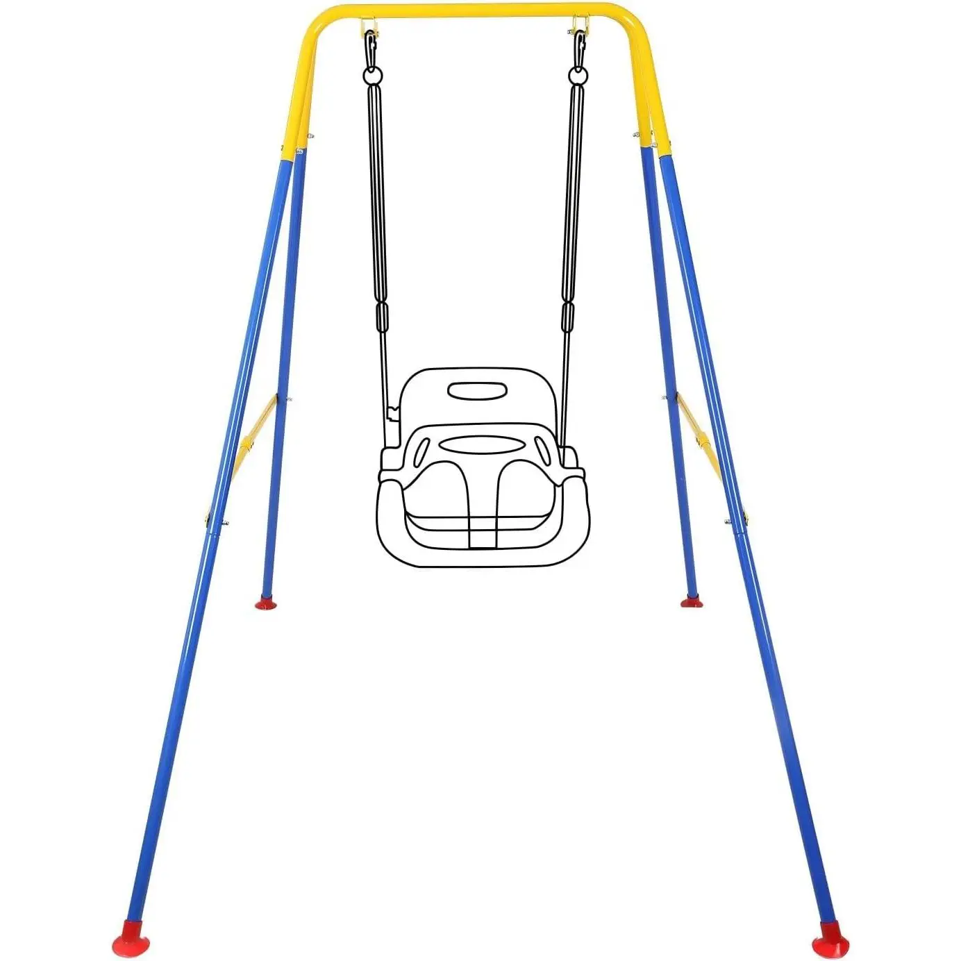 Swing Stand, Metal A-Frame Hammock Chair Stand, Foldable Baby Swing Frame(NO SEAT)
