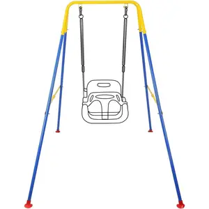 Swing Stand, Metal A-Frame Hammock Chair Stand, Foldable Baby Swing Frame(NO SEAT)
