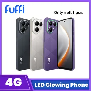 FUFFi-LED Glowing Phone, 6.67 Inch Display, 5+16mp Camera, 4+32GB Memory, 4400mah Battery, Android 12.0, Dual Sim 4g Smartphone, Android Mobile Phones