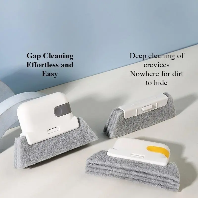 2-in-1 Detachable Window Track Cleaning Brush, Multi-Purpose Groove Gap Cleaner Tool, Deep Clean Window Sill, Door Sliding Track & Hard-To-Reach Dead Corner Crevices