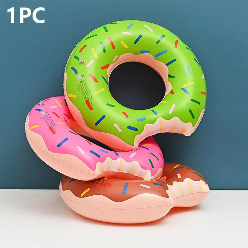Inflatable Swim Ring, Donut Shape, Designed for Swimming, Perfect for Summer Beaches and Pool Parties, Ideal for Fun and Safety