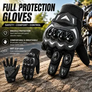 Touchscreen Motocross Gloves, Breathable Protective Motorcycle Gloves